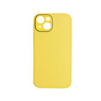 ScHitec Deluxe İphone 14 Plus Mat Kılıf Sarı