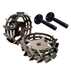 Pars Çapa Makineleri Demir Teker Ve Aks Takımı 400X8-28 Mm