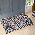 Etnik Desenli Çift Taraflı Kapı Önü Paspası