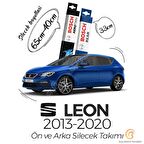Bosch Aerotwin Seat Leon 2013 - 2020 Ön ve Arka Silecek Seti