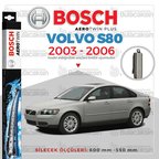 Volvo S80 Muz Silecek Takımı (2003-2006) Bosch Aerotwin