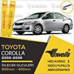 Toyota Corolla Sedan Muz Silecek Takımı (2002-2006) İnwells