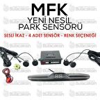 Mfk Park Sensörü BE950 Ses İkazlı Ekranlı Siyah