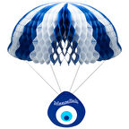 Nazar Boncuklu Paraşüt Petek Süs 1 Adet 35x55 cm