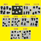 YATE10 100 Adet 10 Tür Universal Döşeme Klipsi