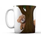 Sevimli pelüş ayıcık temalı kupa bardak