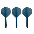 Dartsan Entegre Neon Şaft-Kanat Seti. Mavi Renk