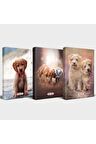 Köpek Temalı Defter Seti 3'Lü V2