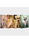 Köpek Temalı Defter Seti 4'Lü V1