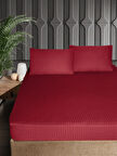 Merya Ç.K Pamuk Saten Çarşaf Seti 180x200 Bordo