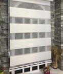 Pliseli Stor Zebra Perde Ekru  Etek Dilimli STB481