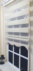 Zebra Stor Perde Altın Simli  Etek Dilimli ST 007