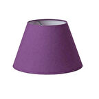 Dekoratif Tasarım Abajur Masa Lambası Mor Konik Başlık 