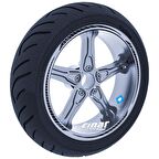 4 Parçalı Keskin Jant Şeridi Sticker Reflektif & Floresan Renkler Çınar Extreme  Siyah Karbon Fiber