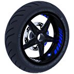 Gp Racing Reflektif Mavi İç Jant Şeridi Sticker Çınar Extreme