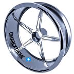 3 Parça Tasarımlı Jet Siyah Jant Şeridi Sticker Çınar Extreme 