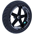 Taş Grisi Moto GP İç Dış Jant Şeridi Takım Sticker Çınar Extreme 