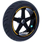 Taksi Sarısı 4 Parçalı Keskin Jant Şeridi Sticker Çınar Extreme 