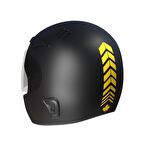 2 Adet Sport Kask, Araba Ayna Yaldızlı Gold Kask Sticker Çınar Extreme