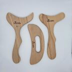 Ahşap Graston Madero Terapi ve Selülit 3'lü Masaj Aleti Model 2