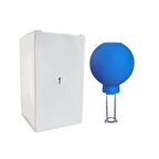 Silikon Vakumlu Göz ve Burun Çevresi Cam Masaj Kupası No:1 Mavi Renk