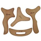 Ahşap Graston Madero Terapi ve Selülit 4'lü Masaj Aleti Model 3