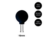 Mika Silikon Vakumlu Göz ve Burun Çevresi Masaj Kupası No:1 Siyah Renk