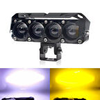 Motosiklet Led Fener Sis Farı Sarı ve Beyaz Işık