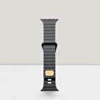 Apple Watch Uyumlu 42MM 44MM 45MM 49MM 1/2/3/4/5/6/se/7/8/ultra Akıllı Saat Silikon Kordon ve Kayışı Dalgalı Şerit Tasarım Açık Gri