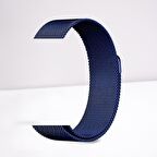 Cosmostech Akıllı Saat Watch için Uyumlu 42,44,45,49MM, 1/2/3/4/5/6/se/7/8/Ultra Metal Seri Kordon ve Kayışı Lacivert