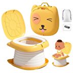 MooieBaby's Cat Potty Katlanabilir Çocuk Tuvaleti, Çok Fonksiyonlu Taşınabilir Alıştırma Lazımlığı
