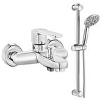 ECA Nita Banyo Bataryası + ECA Logica Sürgülü Duş Seti Üst Takımı