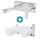 ECA Niobe Ankastre Lavabo Bataryası Sıva Üstü Ve Sıva Altı Grubu Tek Rozet