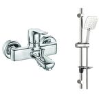 ECA Luna Banyo Bataryası  + T-MAY Çamlıca Oval Borulu Hareketli Sürgülü Duş Seti Üst Takımı