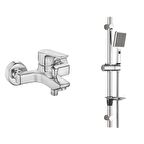 ECA Niobe Banyo Bataryası + T-MAY Sümbül Oval Borulu Hareketli Sürgülü Duş Seti Üst Takımı