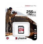Kingston SDR2V6/256GB 256 GB 280-150Mb/s SDXC Canvas React Plus V60 UHS-II SD Kart