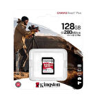 Kingston SDR2V6/128GB 128 GB 280-100Mb/s SDXC Canvas React Plus V60 UHS-II SD Kart