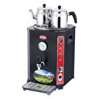 Işıkgaz Silverinox Elit Jumbo 13 Litre 2 Demlikli Çay Kazanı Makinesi