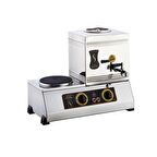 Işıkgaz Silverinox 15 Lik Elektrikli 10 Litre 1 Demlikli Çay Kazanı