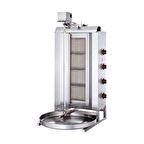 Işıkgaz Silverinox Lpg Tüplü 4 Radyanlı Üstten Motorlu Döner Ocağı