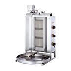 Işıkgaz Silverinox Doğalgazlı 3 Radyanlı Üstten Motorlu Döner Ocağı