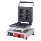 Işıkgaz Silverinox Endüstriyel Elektrikli Kare Waffle Makinesi - 4 Lü