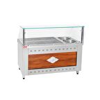 Himaksan Endüstriyel 6+2 Doğalgazlı 6 Tepsi 2 Çorba Gözlü Benmari