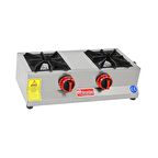 Himaksan Endüstriyel Lpg Tüplü Set Üstü Mini Çiftli 2 Gözlü Ocak