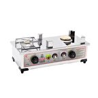 Mizan 40 Lık Doğalgazlı 2 Demlikli Alt Çay Kazanı - Alt Ocak