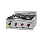 Karacasan Endüstriyel 700 Seri Set Üstü Lpg Tüplü Dört Gözlü Ocak