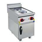 Karacasan Endüstriyel 900 Seri Dolaplı 40 cm 2 Gözlü Elektrikli Ocak