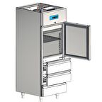 Karacasan Endüstriyel 304 Çelik Kaliteli 3 Çekmeceli Dikey Buzdolabı