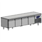 Karacasan Endüstriyel 304 Çelik Kaliteli 210 Lt 240 cm Dört Kapılı 700'Lük Cihaz Altı Buzdolabı