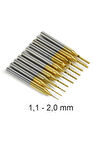 Titanyum Kaplı Tungsten Çelik CNC Freze PCB Kesici 1,1 - 2,0mm